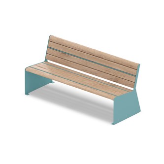 MeetUp bænk med ryglæn