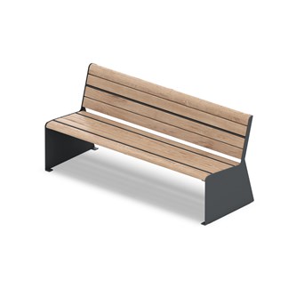 MeetUp bænk med ryglæn