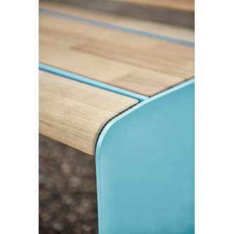 MeetUp bænk med ryglæn