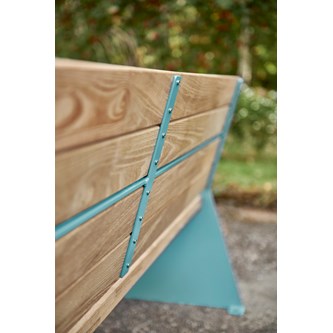 MeetUp bænk med ryglæn