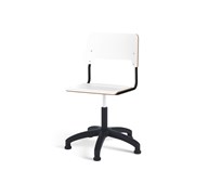 Como stol FSC gas (lav) glidefod stor sæde sort stel