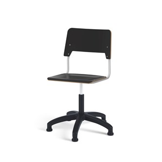 Como stol FSC gas (høj) glidefod stor sæde sølvstel