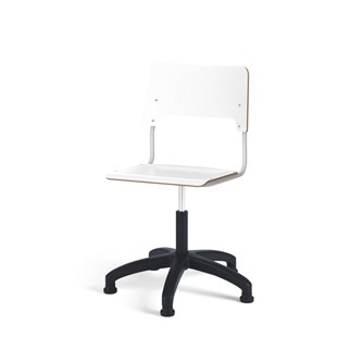 Como stol FSC gas (høj) glidefod stor sæde sølvstel