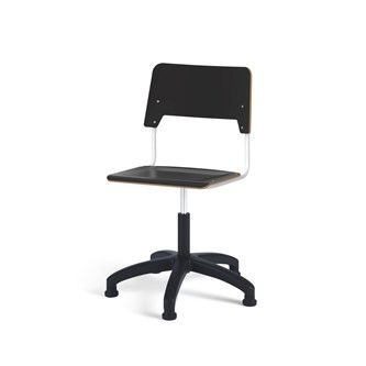 Como stol FSC gas (høj) glidefod stor sæde hvidt stel