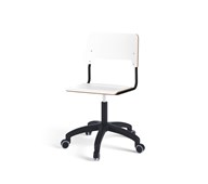 Como stol FSC gas (lav) hjul stor sæde sort stel