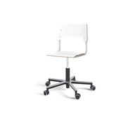 Como stol FSC gas (lav) alu hjul mellem sæde sølvstel