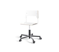 Como stol FSC gas (lav) alu hjul mellem sæde hvidt stel