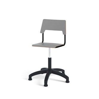 Como stol FSC gas (høj) glidefod mellem sæde sort stel
