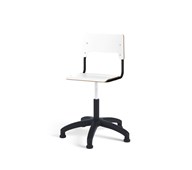 Como stol FSC gas (lav) glidefod mellem sæde sort stel