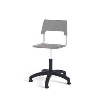 Como stol FSC gas (høj) glidefod mellem sæde sølvstel