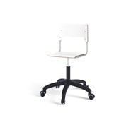 Como stol FSC gas (lav) hjul mellem sæde sølvstel