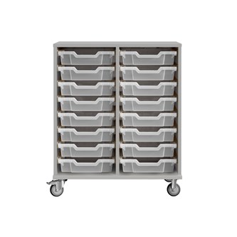 Svea opbevaring H83 lysegrå små Gratnells bakker