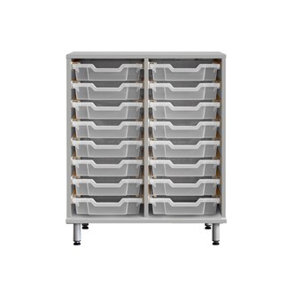 Svea opbevaring H83 lysegrå små Gratnells bakker