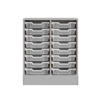 Svea opbevaring H83 lysegrå små Gratnells bakker