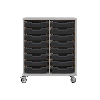 Svea opbevaring H83 lysegrå små Gratnells bakker