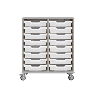 Svea opbevaring H83 lysegrå små Gratnells bakker