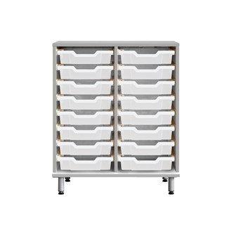 Svea opbevaring H83 lysegrå små Gratnells bakker