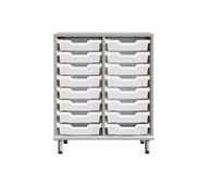 Svea opbevaring H83 lysegrå små Gratnells bakker