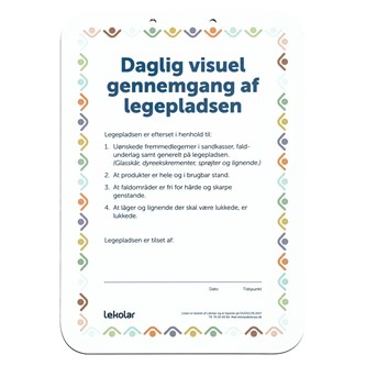 Tjekliste til legepladsgennemgang
