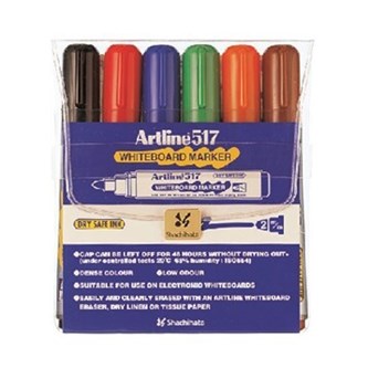 Whiteboardtuscher Artline 517, 6-pak