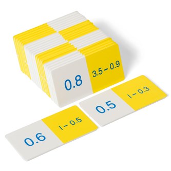 Domino subtraktion med decimaler