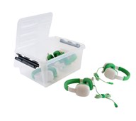 AVID hovedtelefoner WonderEars grøn USB-C 5 stk.