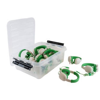 AVID hovedtelefoner WonderEars grøn USB-C 15 stk.