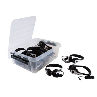 AVID hovedtelefoner AE-35 hvid USB-C 15 stk.