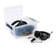 AVID Headset AVIGA sort 3,5 mm 5 stk.