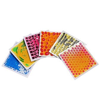 Taktile sensoriske gulvplader 6 stk.