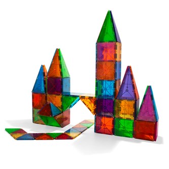 Magna-Tiles transparent byggesæt 200 dele