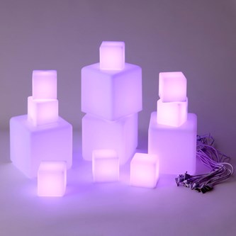 Lysende sensorisk byggesæt 12 dele