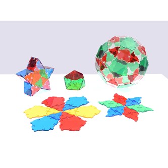 Polydron klassesæt, transparent