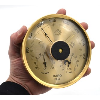 Vejrstation (barometer, termometer, hygrometer)