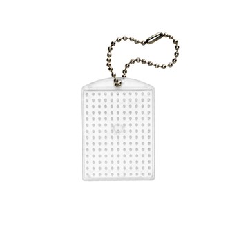 Pixel nøglevedhæng m/perleplade 10 stk.