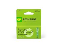 Batteri AAA HR03 genopladeligt 4 stk.