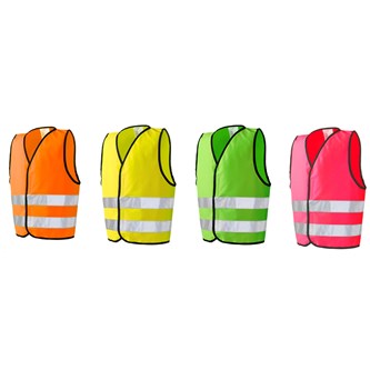 Refleksvest velcroluk XXS