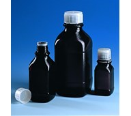 Flaske 2500 ml brunt sodaglas u/kork 11 stk.