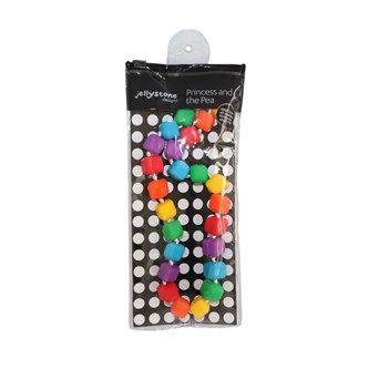 Bidehalskæde med regnbueperler