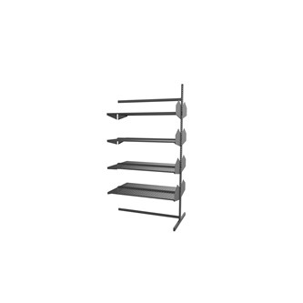 Wille bibliotek tillægsmodul fritstående med metalhylder, 90 cm