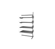 Wille bibliotek tillægsmodul fritstående med metalhylder, 90 cm