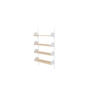 Wille bibliotek vægmonteret med træhylde, 90 cm