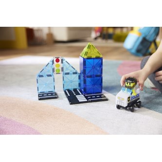 Magna-Tiles Politibil med figur 20 dele