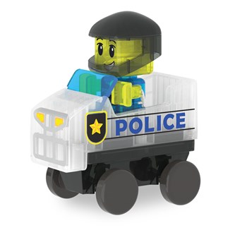 Magna-Tiles Politibil med figur 20 dele