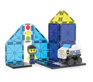Magna-Tiles Politibil med figur 20 dele