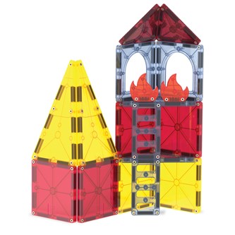 Magna-Tiles Brandbil med pullback og figur 27 dele