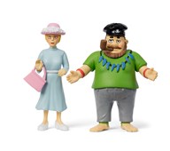 Pippi Langstrømpe figursæt: Efraim og Frk. Prysselius