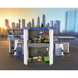 Playmobil politistation med fængsel