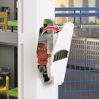 Playmobil politistation med fængsel