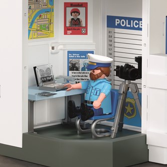 Playmobil politistation med fængsel